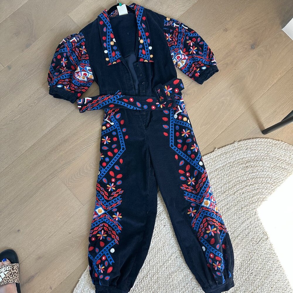 Farm Rio romper ornament print